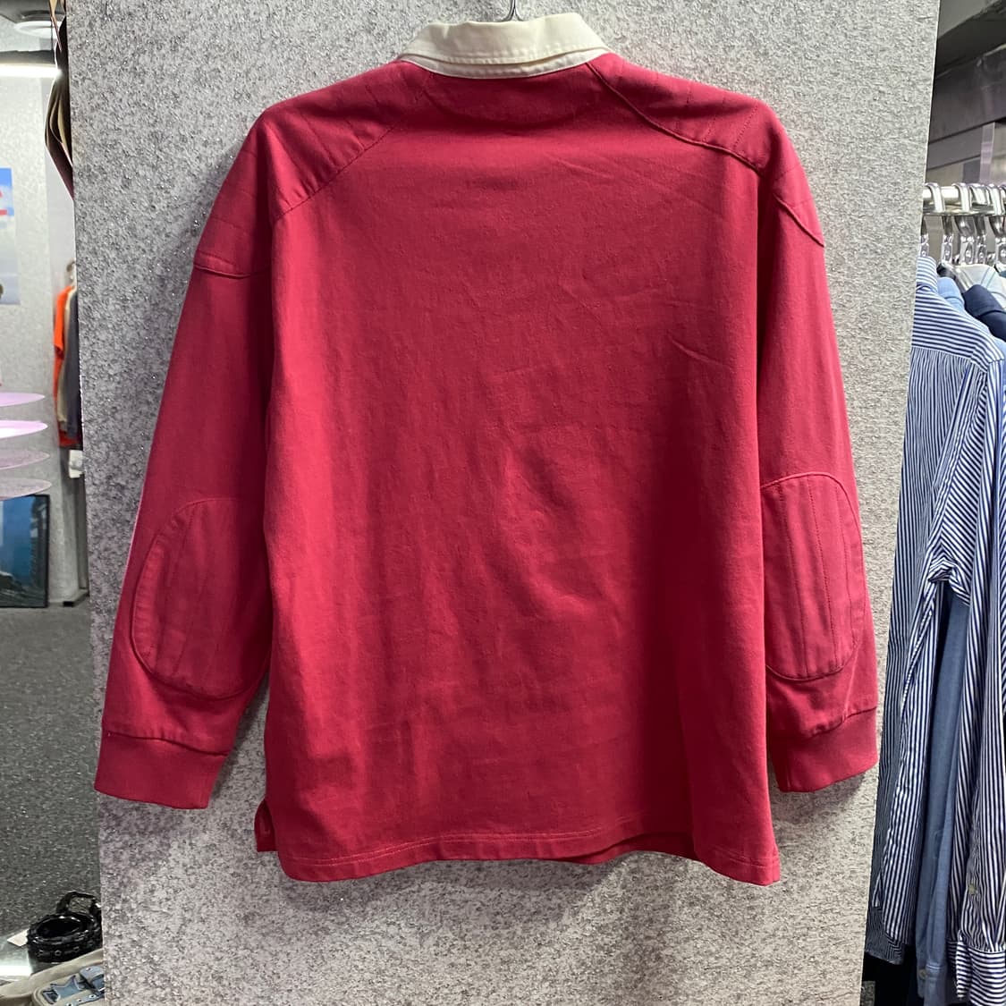 폴로 랄프로렌 커스텀핏 핑크 럭비티 B3964 상품이미지4