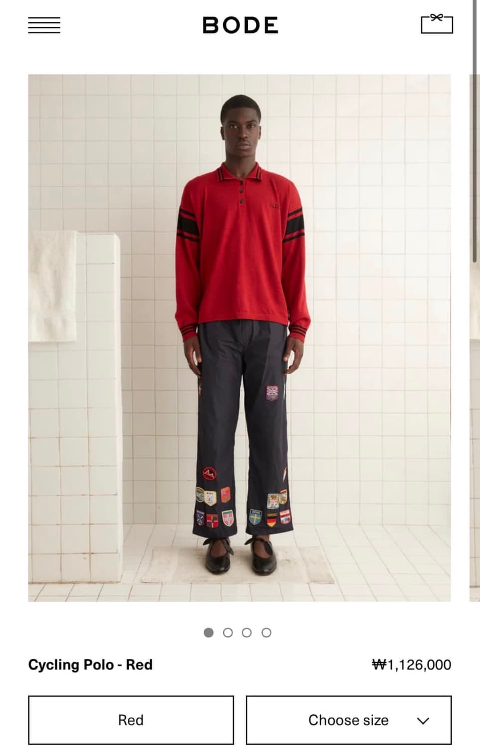 Bode 메리노 울 니트 m 사이즈 상품이미지5