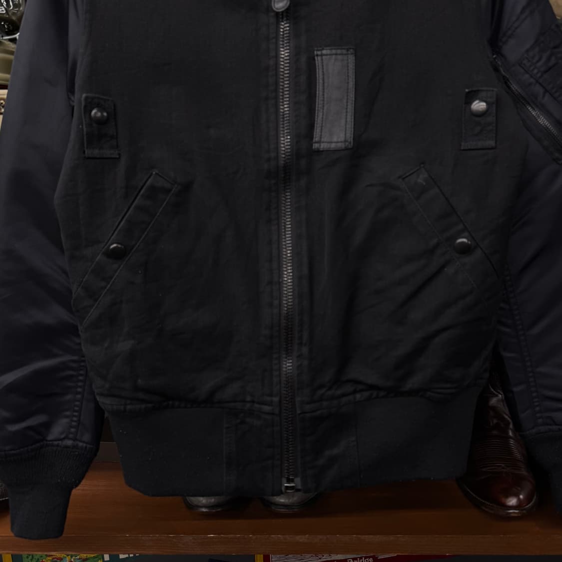LEE X 알파 인더스트리 스톰 라이더 복각 코튼 봄버 자켓 N240 상품이미지4