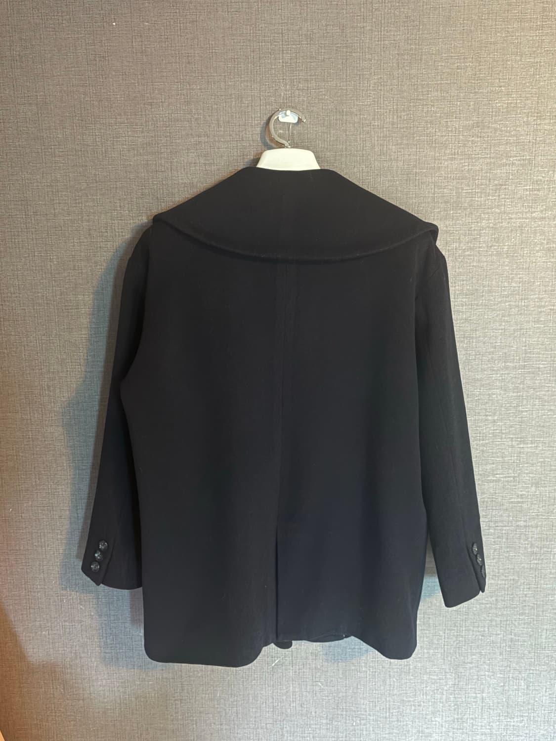 JAPAN 보세 네이비 카라 반코트 상품이미지2