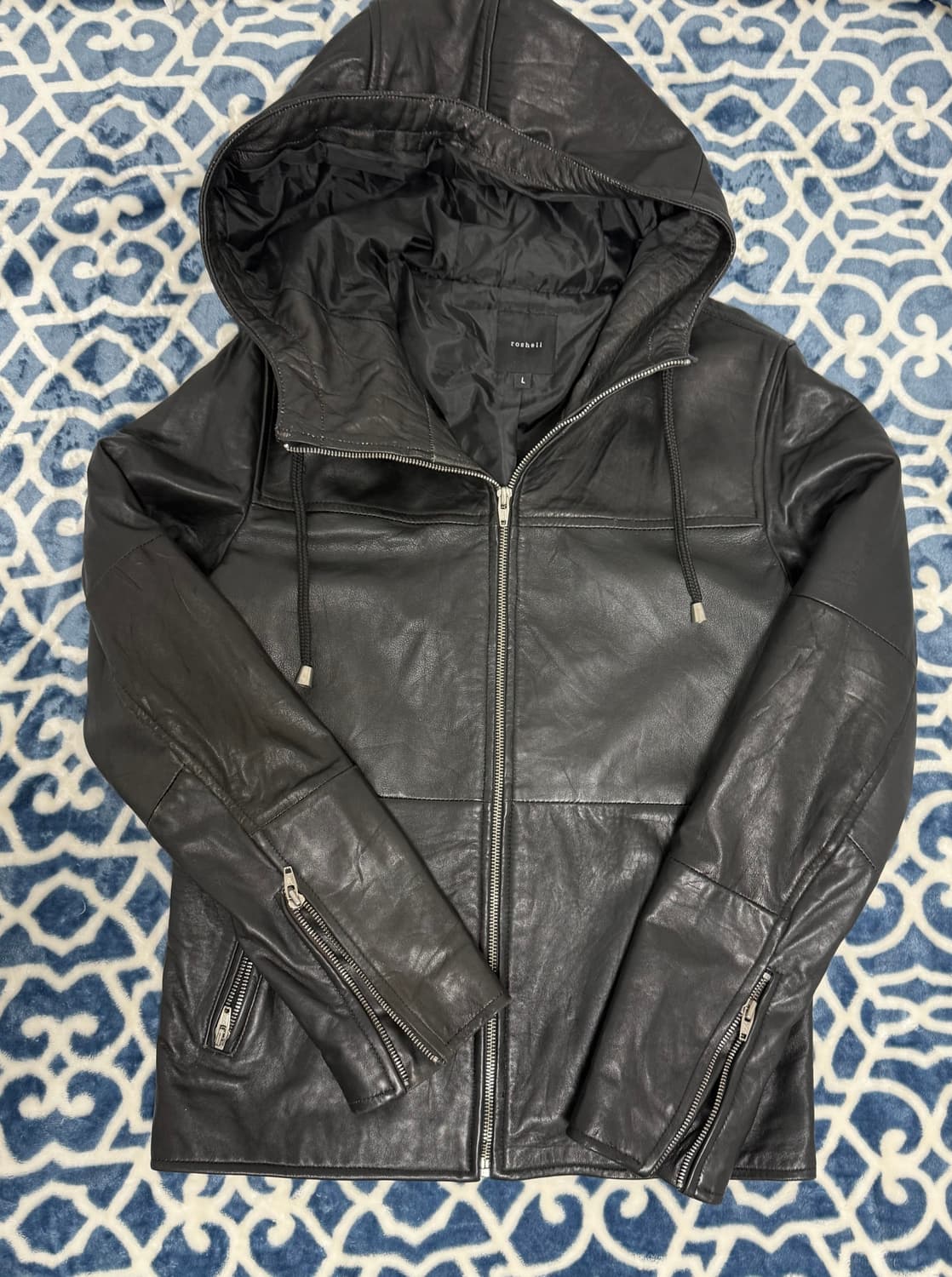 빈티지) 일본빈티지 양가죽 블랙 자켓 레더 히코 라이프이즈웻 오네갸루 상품이미지1