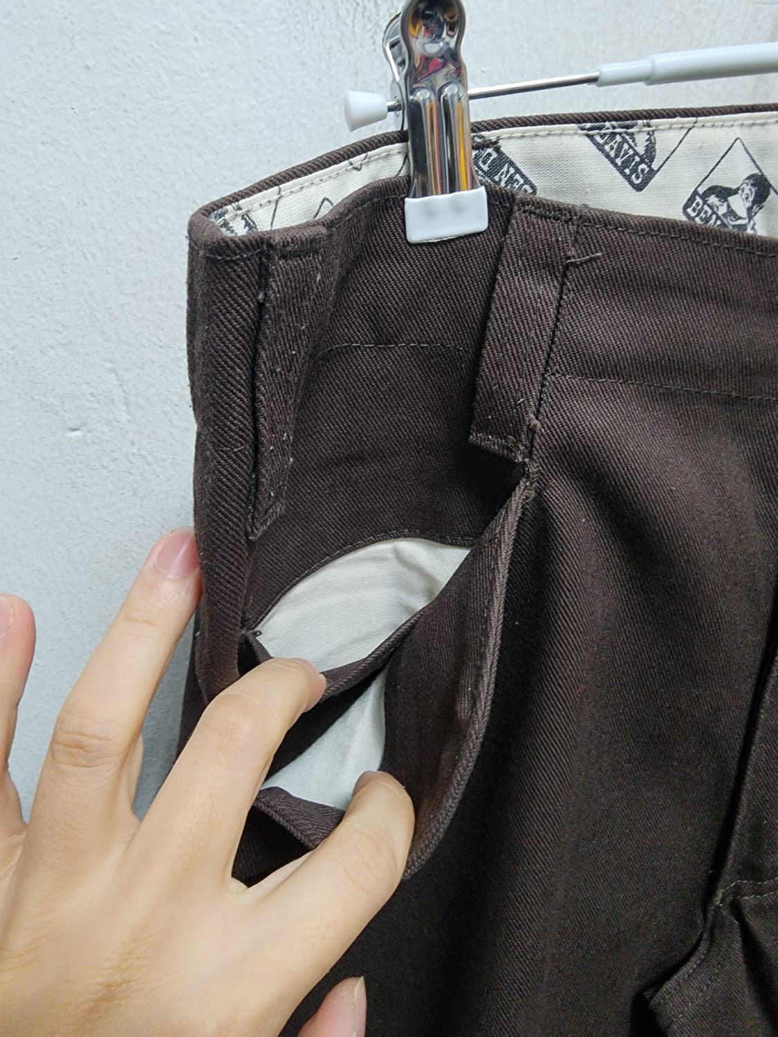 90s 벤 데이비스 브라운 치노팬츠 면바지 상품이미지3