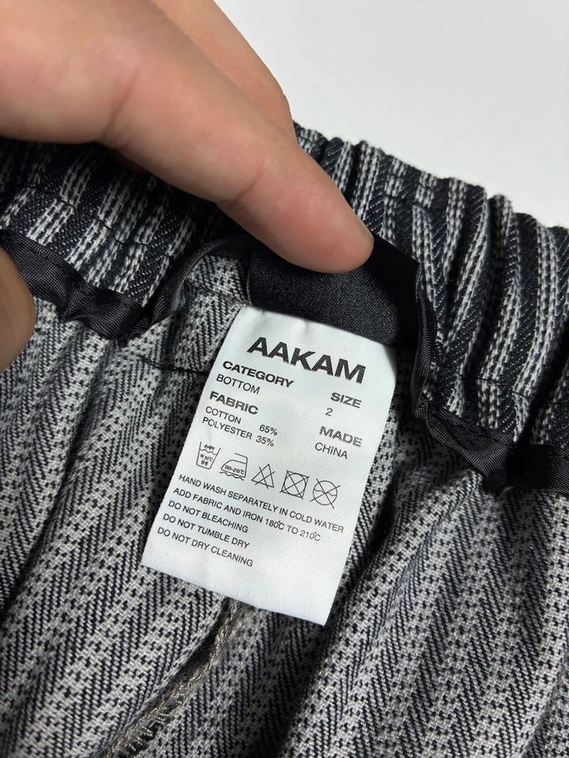 아캄 AAKAM 24FW Knee 핀턱 스트라이프 팬츠 R2014 상품이미지9