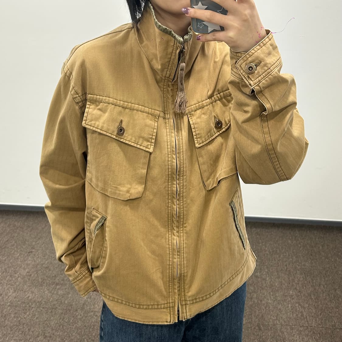 Vintage 멀티포켓 지퍼 포인트 자켓  상품이미지2