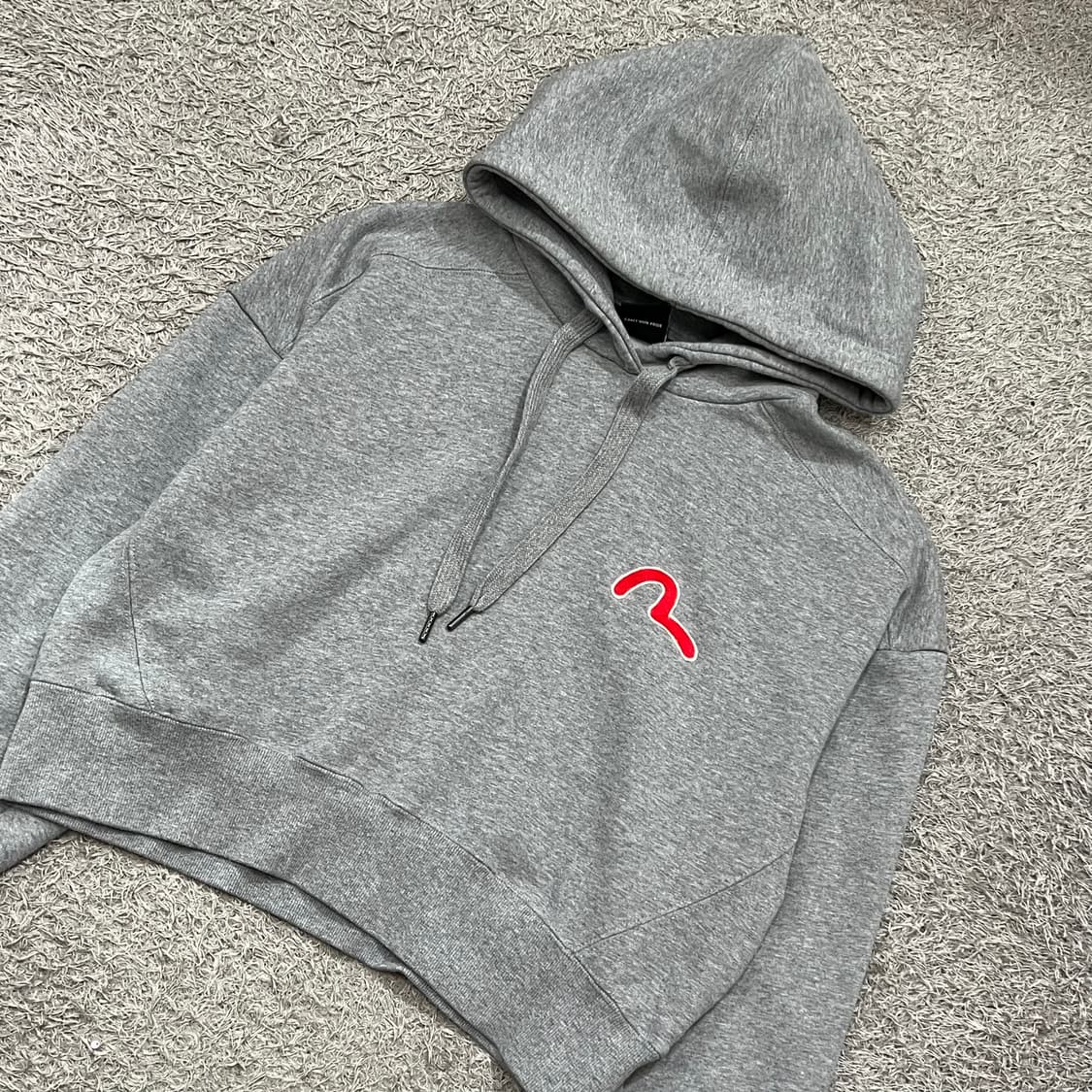 [우먼95] 에비수 크롭 후드티 상품이미지1