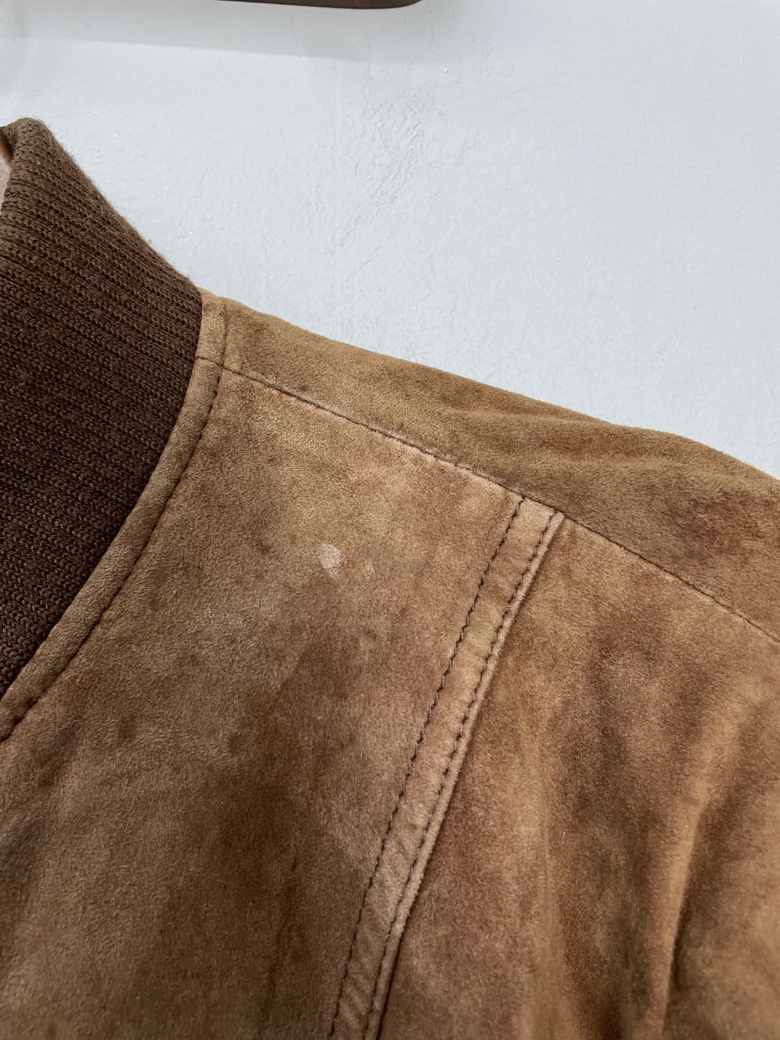 빈티지 브라운 스웨이드 봄버 자켓 H1282 상품이미지5