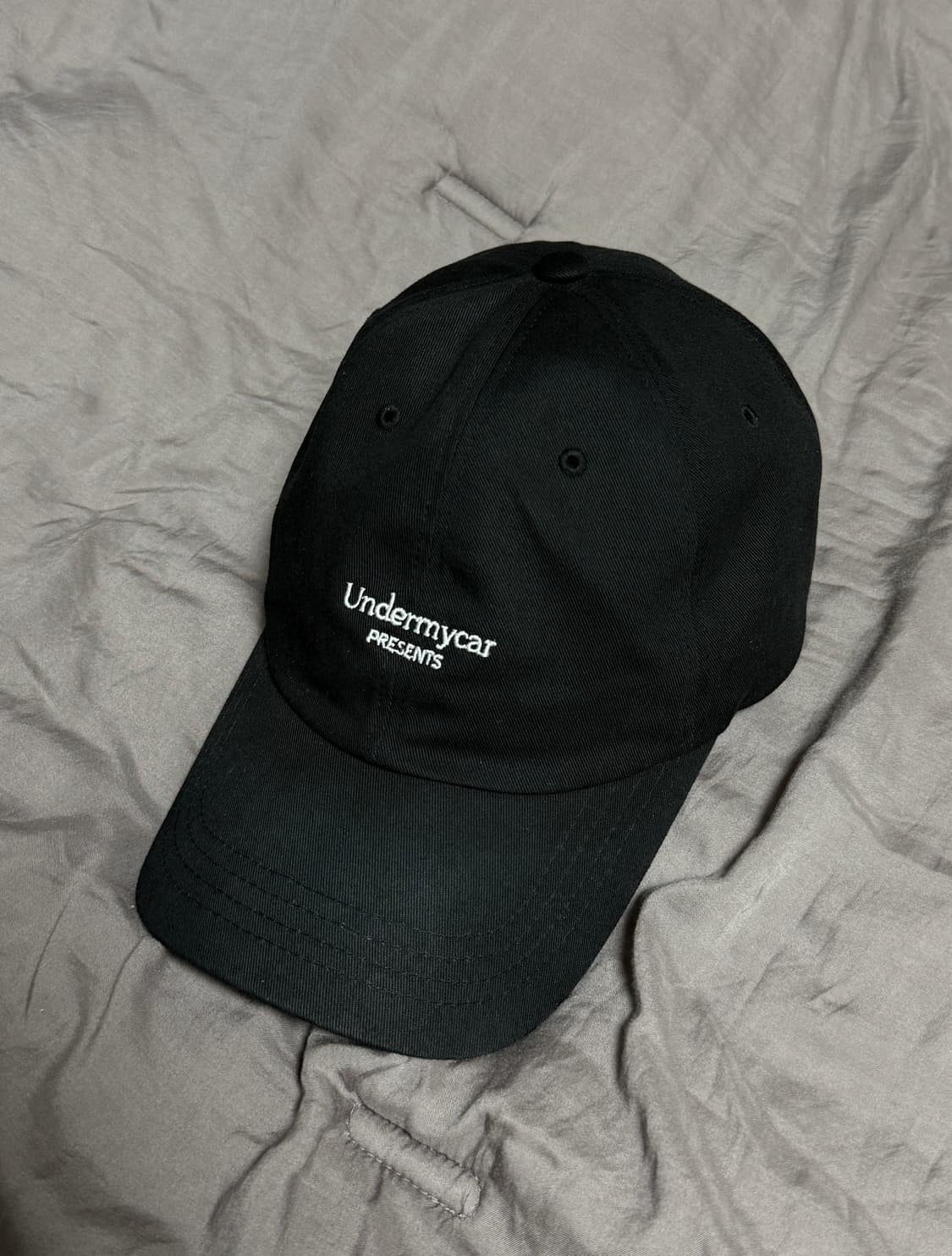 언더마이카 Mu.17 안티 Fxxking 로고 볼캡 블랙 상품이미지3