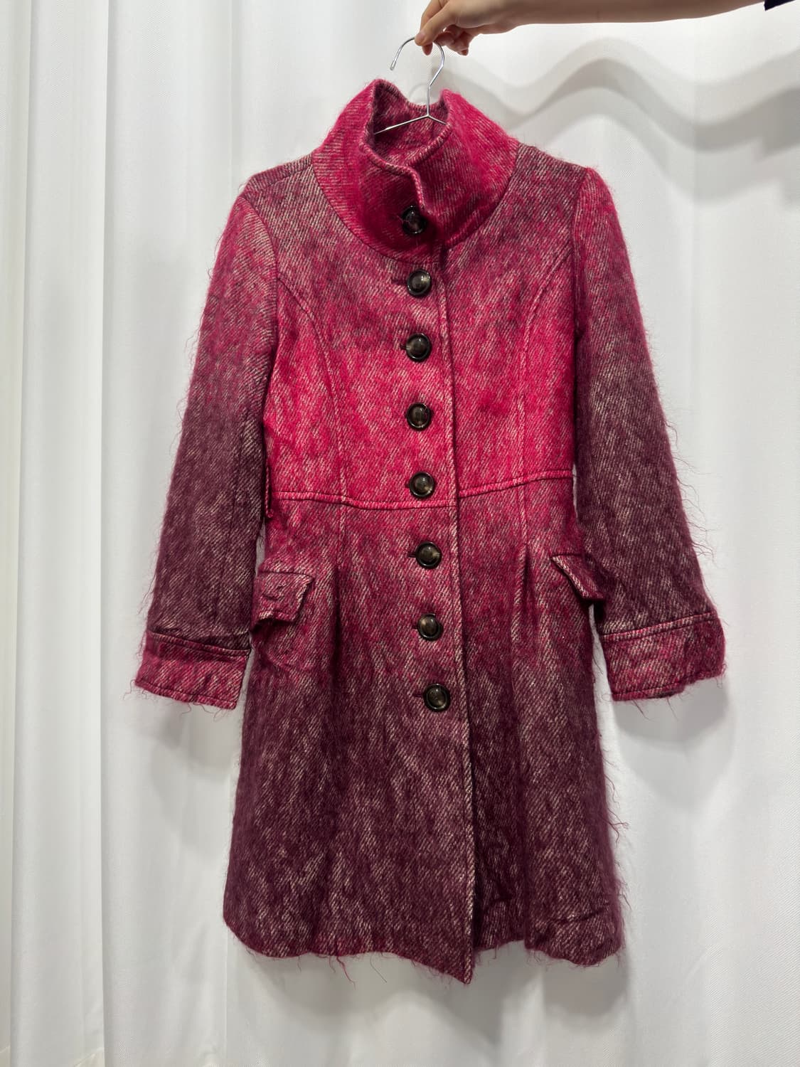 1eins schritt gradation pink wool coat 상품이미지9
