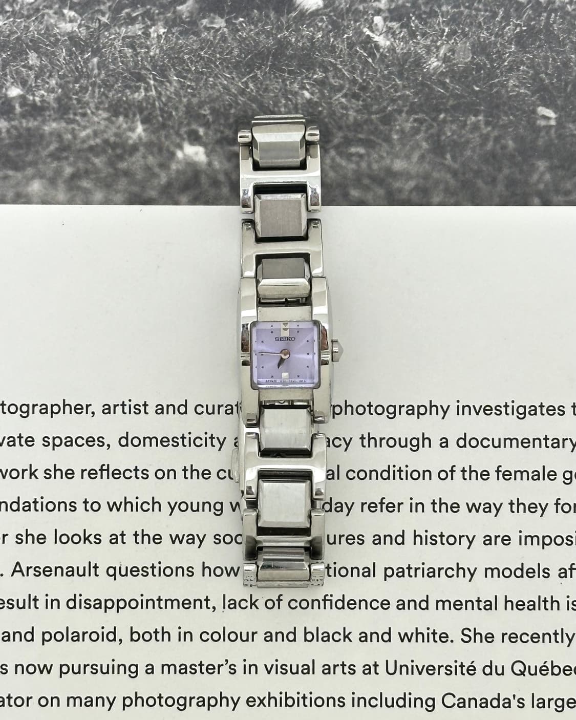 세이코 바이올렛 다이얼 쿼츠 여성 시계 상품이미지2