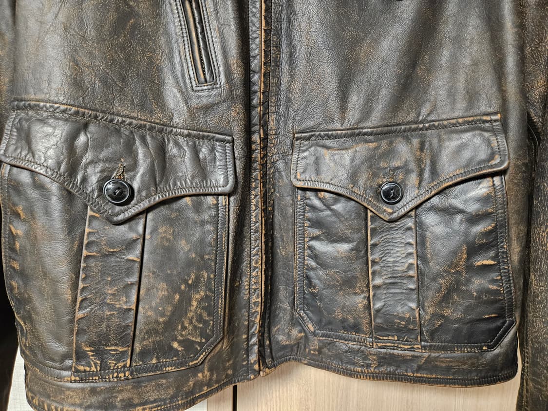 Rrl 더블알엘 구형 뉴스보이 레더 자켓  상품이미지5