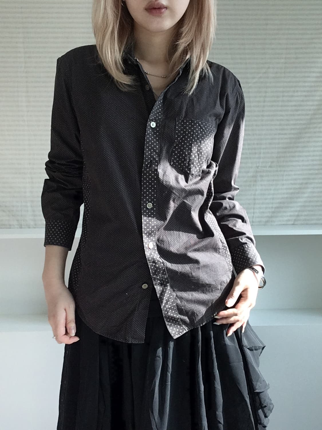 jpn vintage male&co dot pocket shirts 상품이미지2