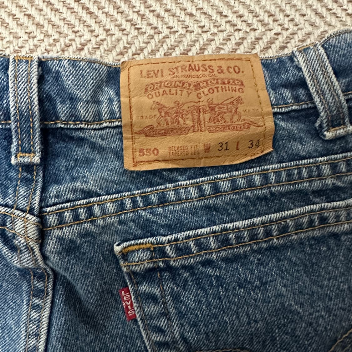 LEVI'S 550 90's usa made denim pants 상품이미지4