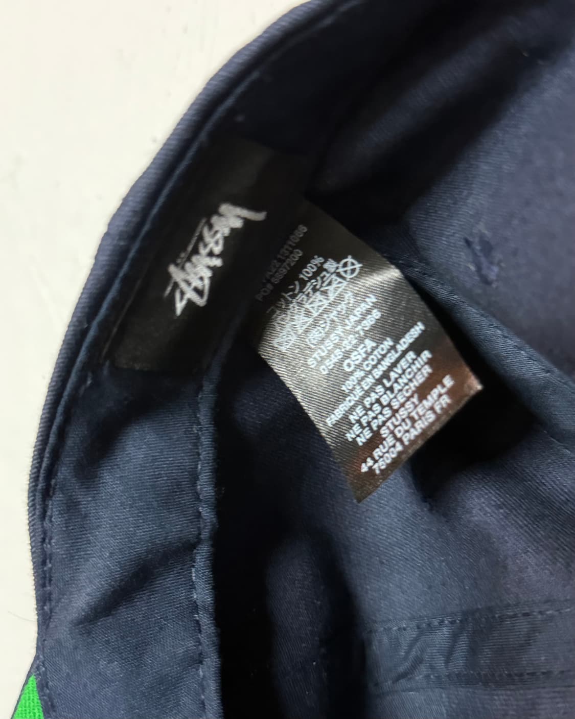 스투시 재팬 STU 아치 스트랩백 캡 네이비 OS 상품이미지7