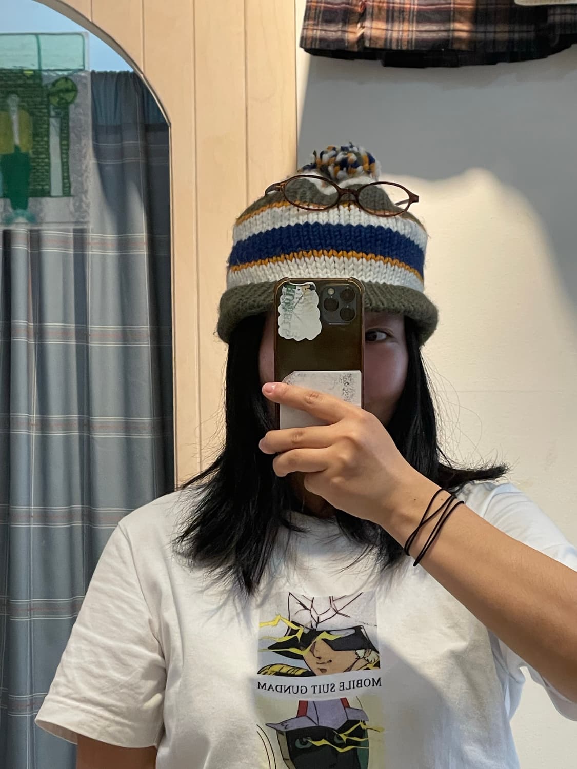일본빈티지 스트라이프 챙비니 상품이미지3