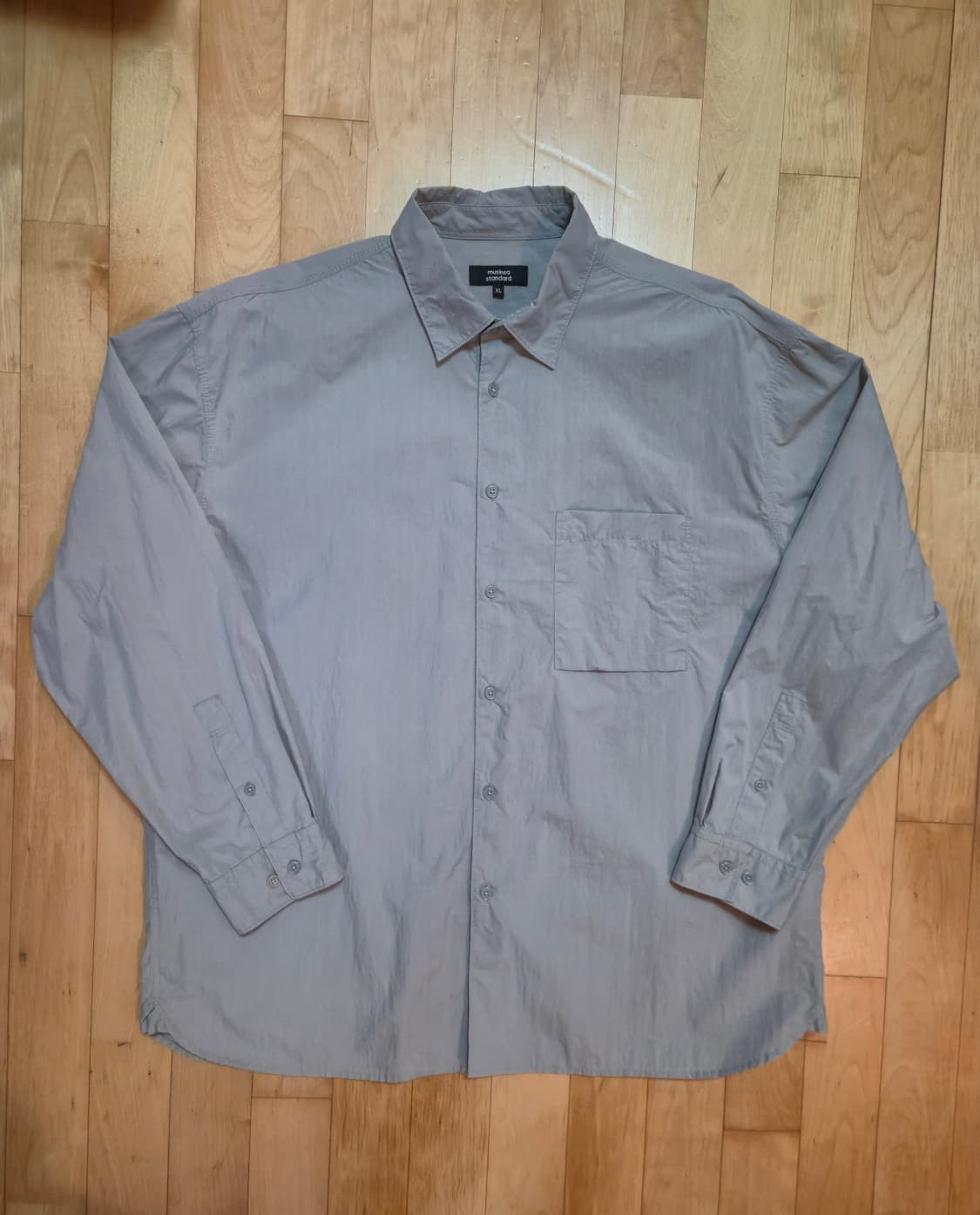 무신사 스탠다드 시티 레저 셔츠 XL 라이트 그레이 상품이미지1