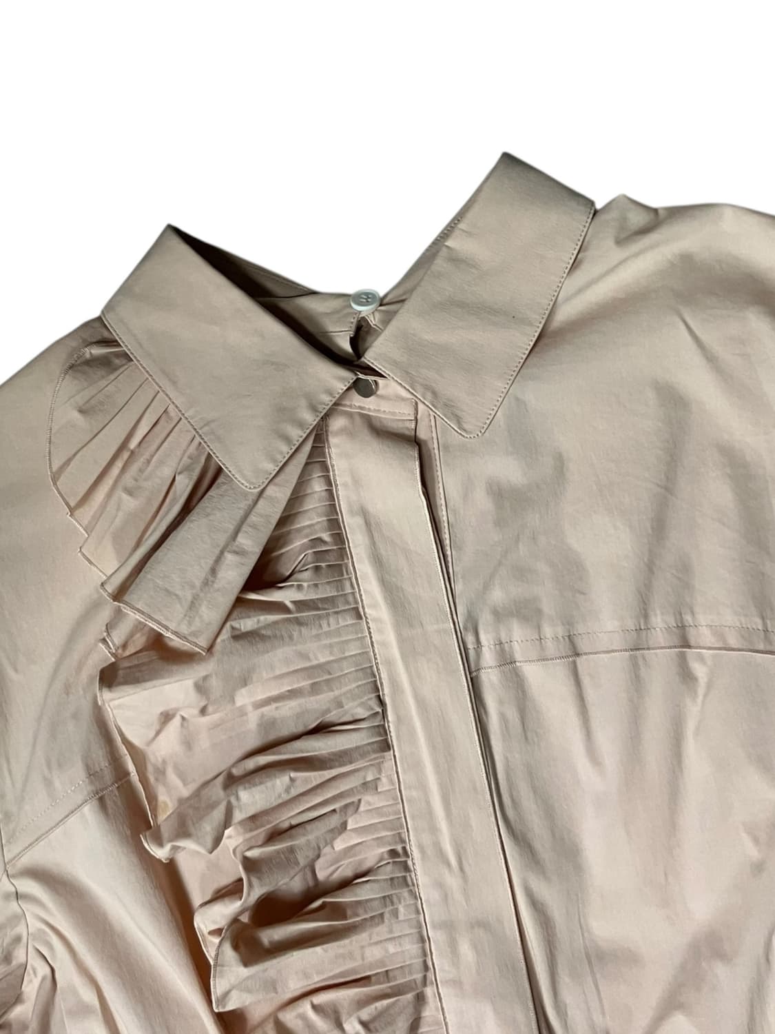 오즈세컨 연핑크 롱 플리츠 언발란스컷 원피스 S 상품이미지5