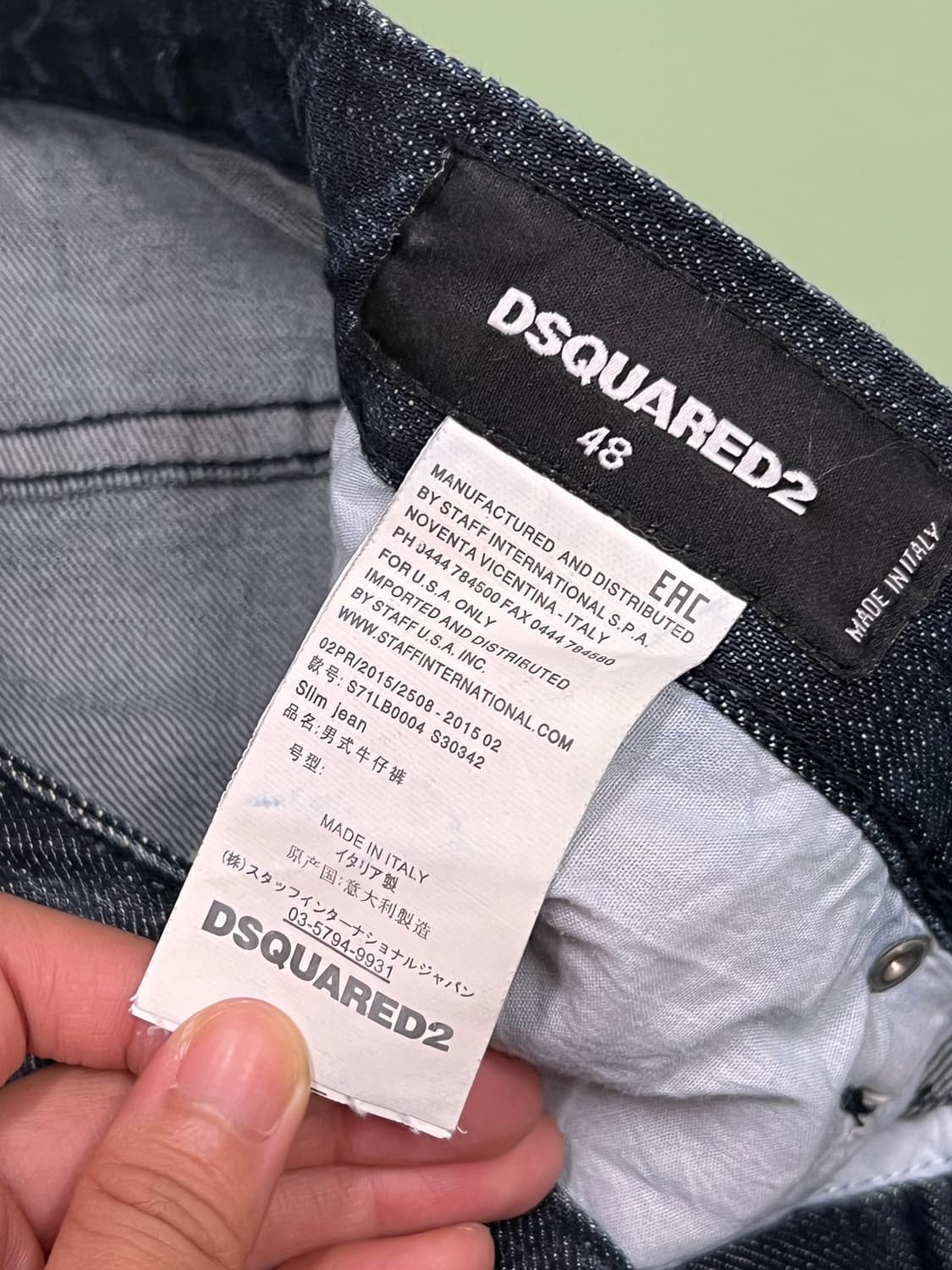 (48) 디스퀘어드2 다크블루 바이커진 상품이미지4