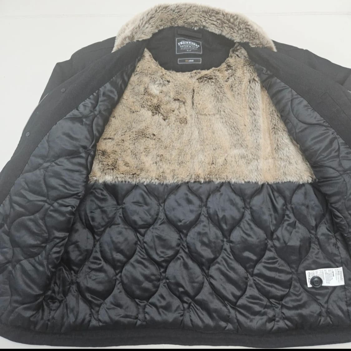 프리즘웍스 EDGAR N-1 덱 자켓 블랙 XL 상품이미지5