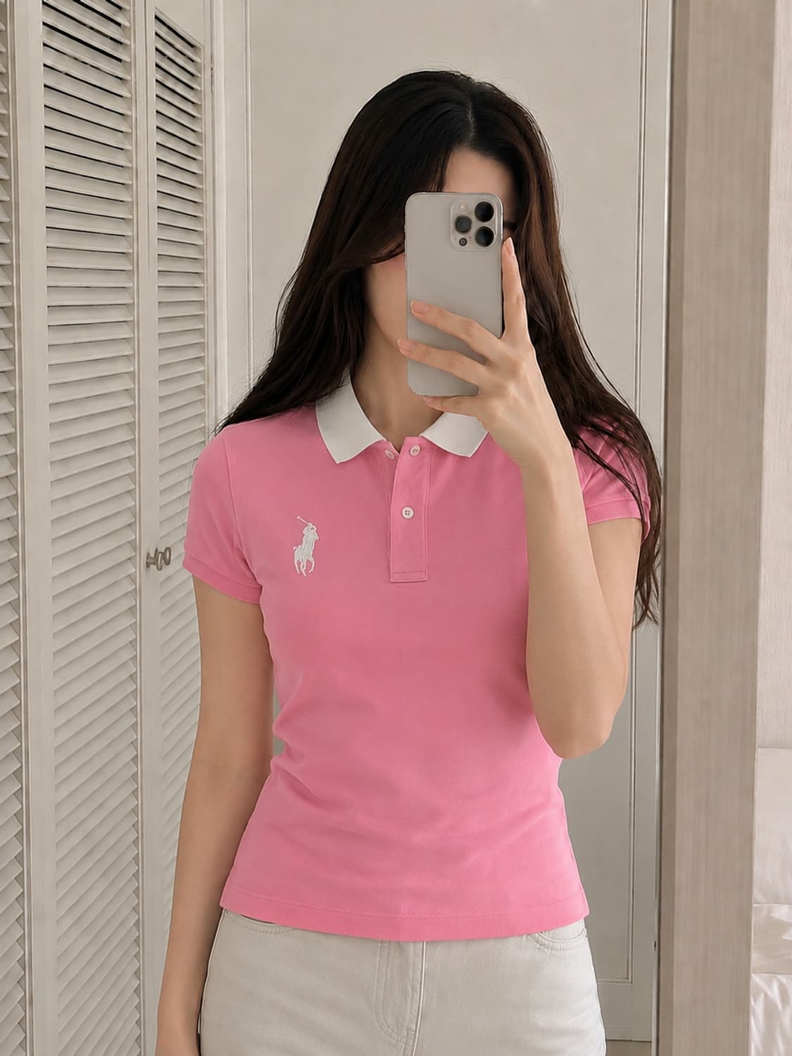 폴로 랄프로렌 핑크 빅포니 반팔 카라티
 상품이미지4