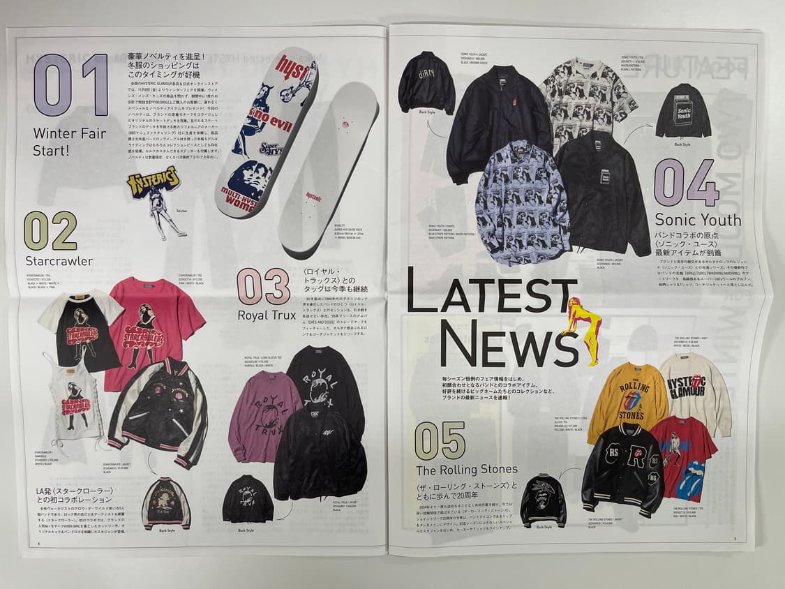 히스테릭글래머 시즌 매거진 브로셔 B 세트 HYSTERIC GLAMOUR 상품이미지3