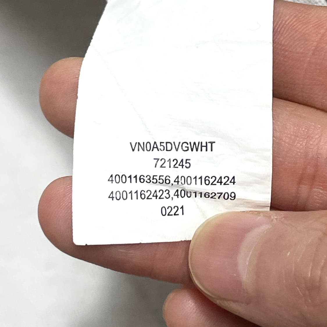 반스 프린팅 화이트 반팔티셔츠 여성S 상품이미지5