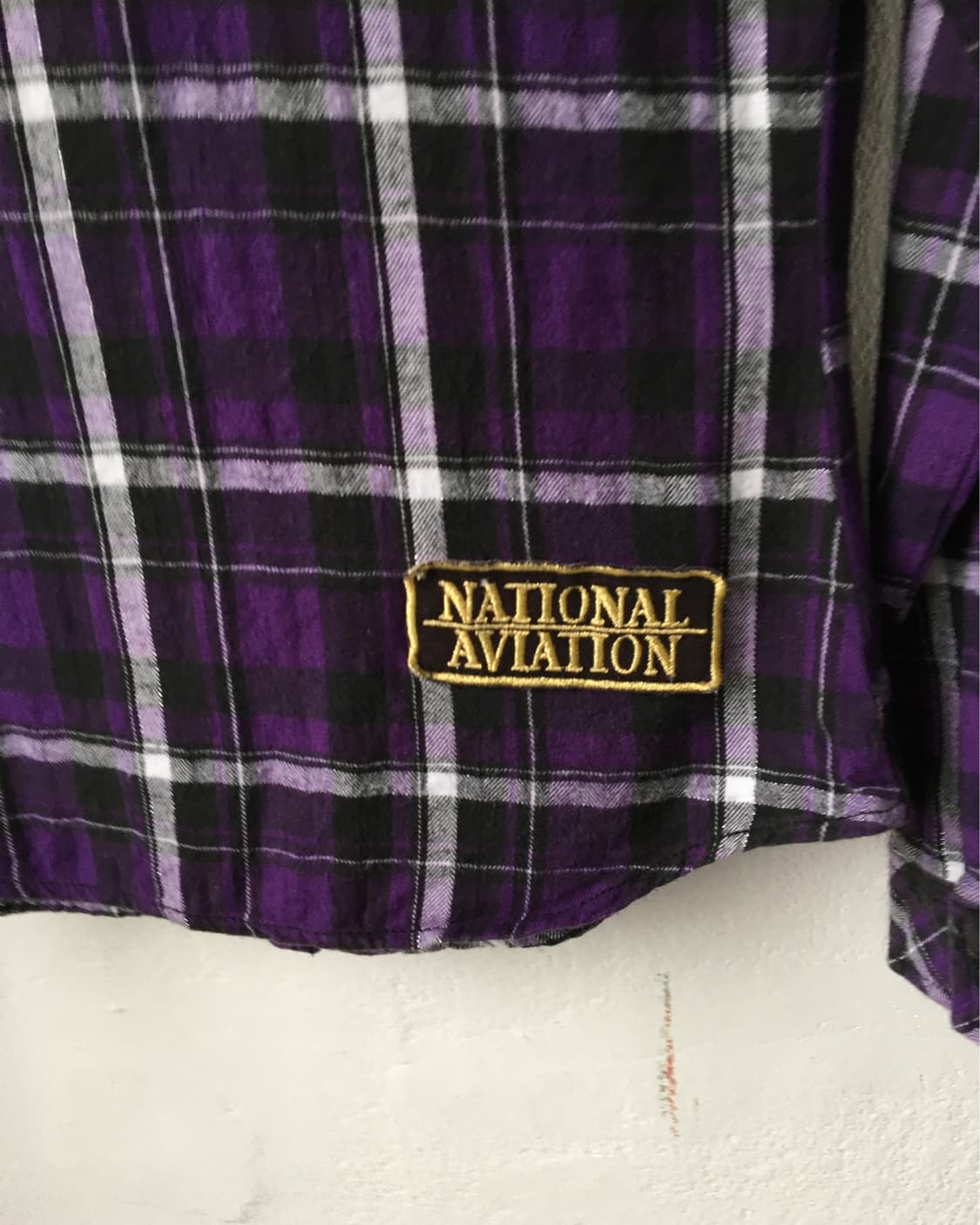 skull line point check pattern shirt 상품이미지4