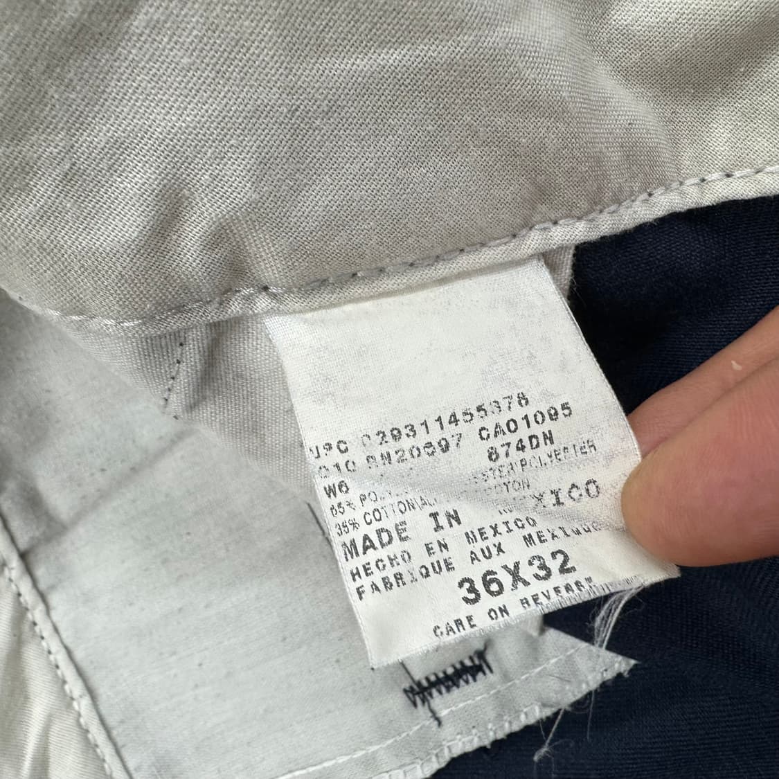 디키즈 네이비 치노 팬츠 (34)   상품이미지4