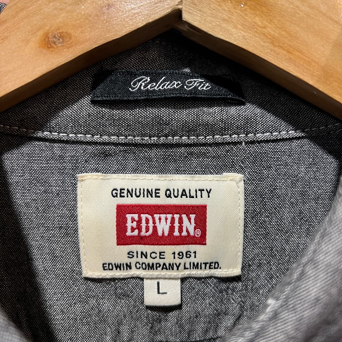 에드윈 회색 셔츠 상품이미지3