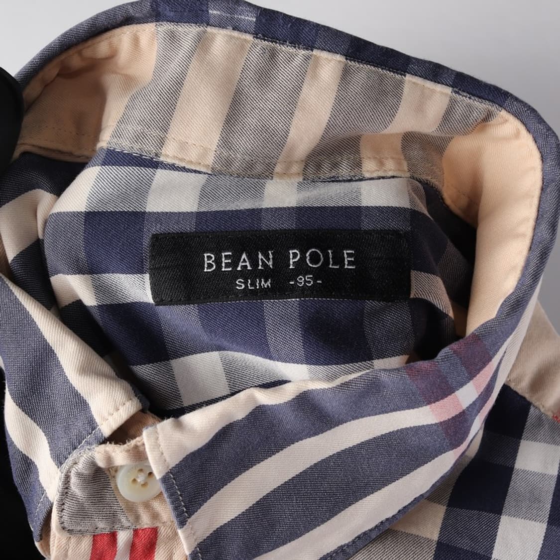 빈폴 슬림핏 클래식 체크 반팔셔츠 M 상품이미지5