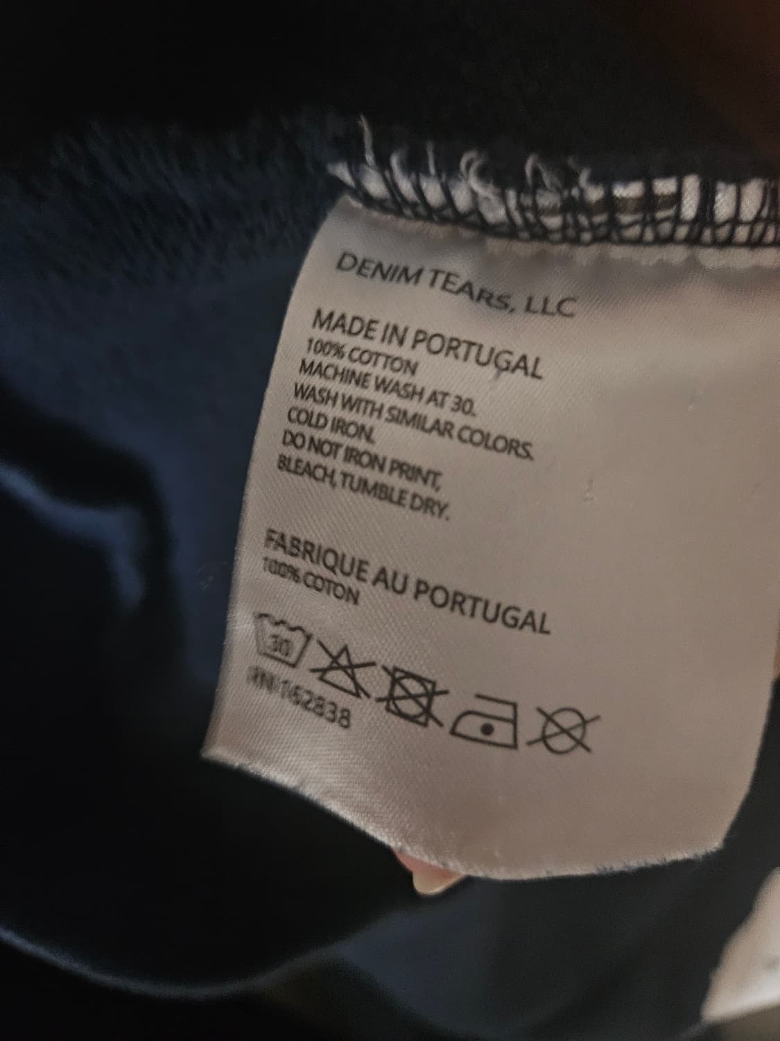 데님 티어스 남색 후드티 사이즈 m 상품이미지4