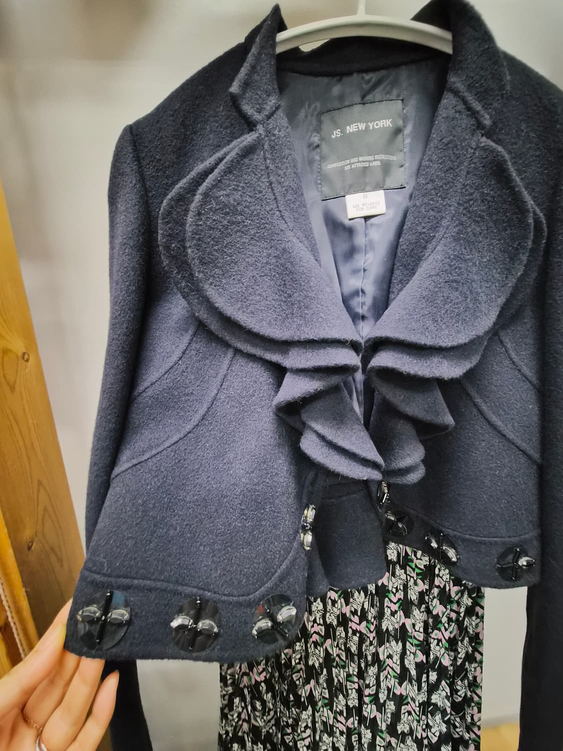 JS NEWYORK 핸드메이드 자켓.오즈세컨  레터링 스커트 상품이미지4