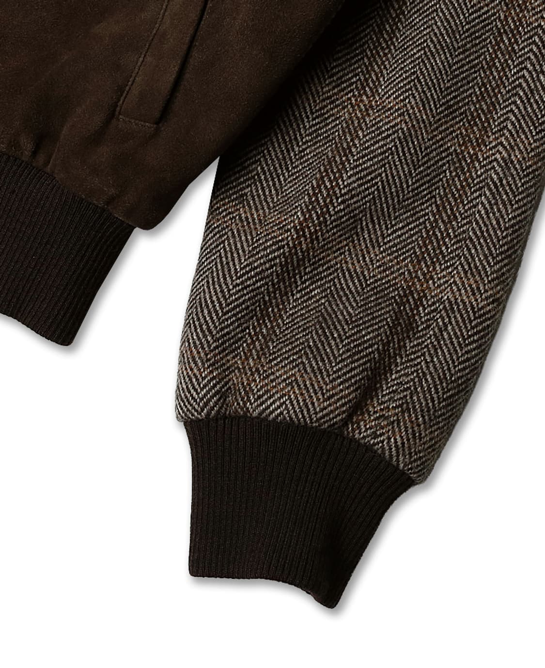 라르디니 [Lardini] 체크 울 송아지 스웨이드 이태리 블루종 자켓 상품이미지5