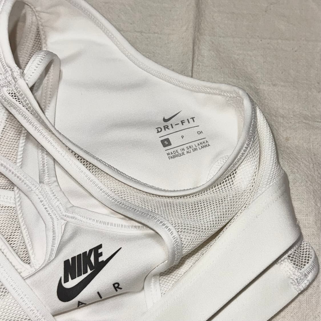 나이키 메쉬 크로스랩 브라탑 S 화이트 상품이미지4