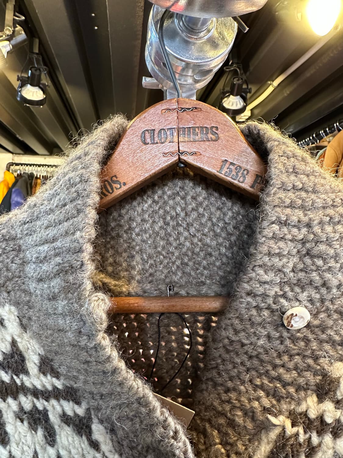 캐나다 헤비 울 코위찬 스웨터 가디건 상품이미지8