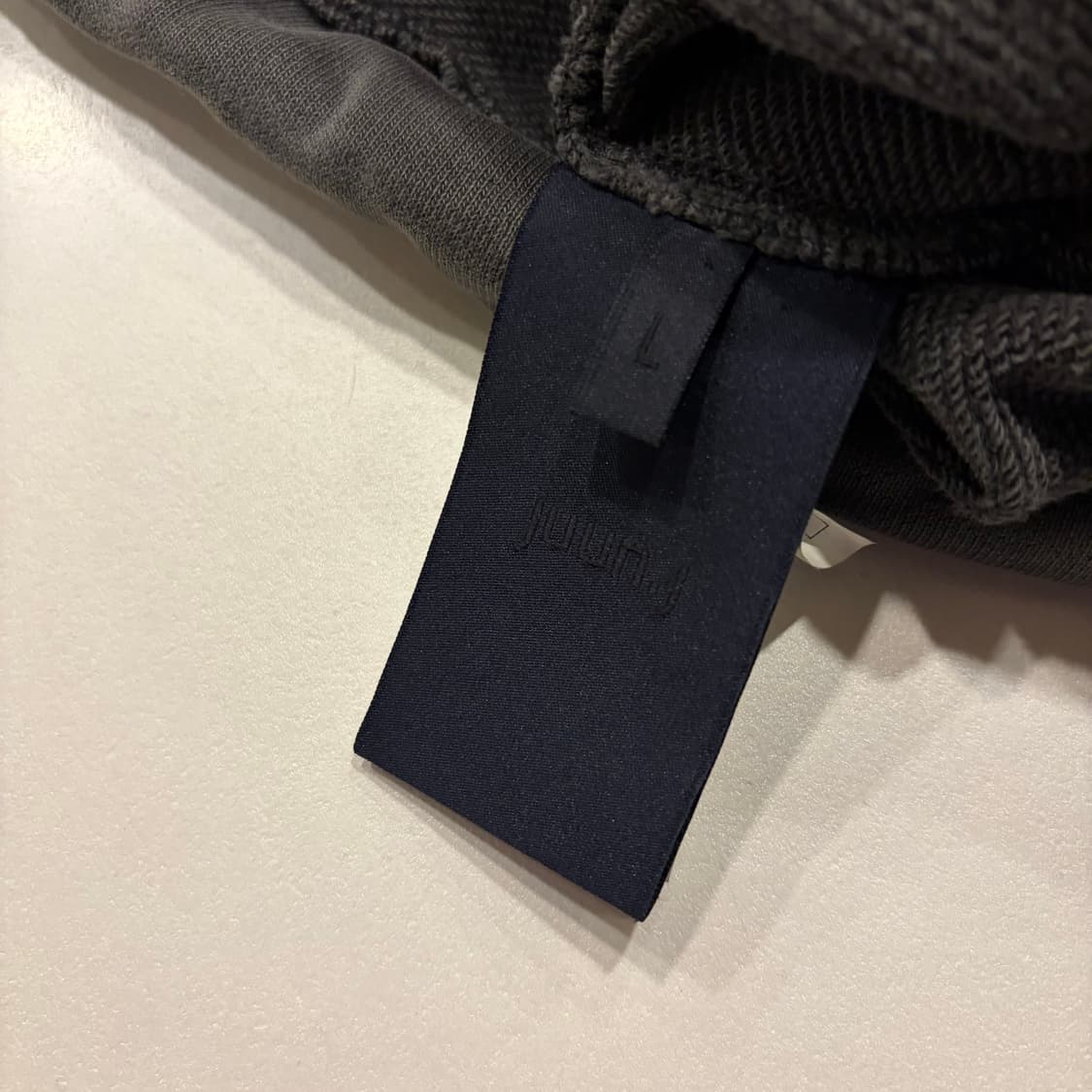 [L] 20FW juunj 준지 가먼츠다잉 후드티 차콜 그레이 D958 상품이미지8