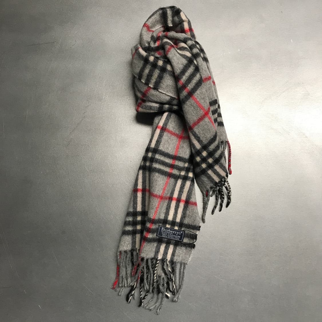 버버리 정품 캐시미어 머플러 그레이 상품이미지1