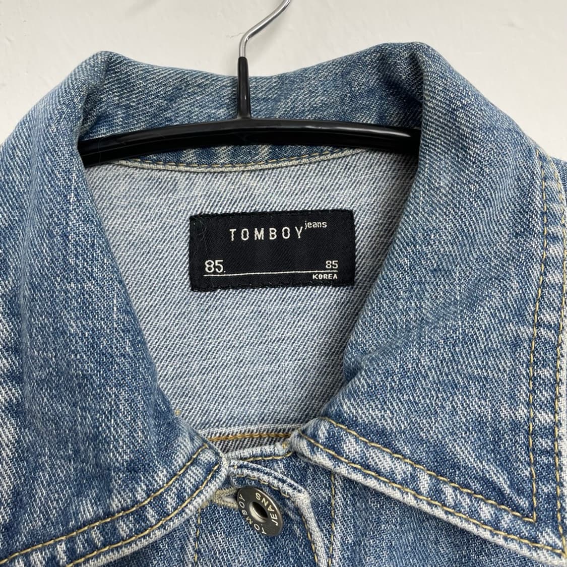 톰보이 진 TOMBOY JEANS 중청 데님자켓 청자켓 85 상품이미지2