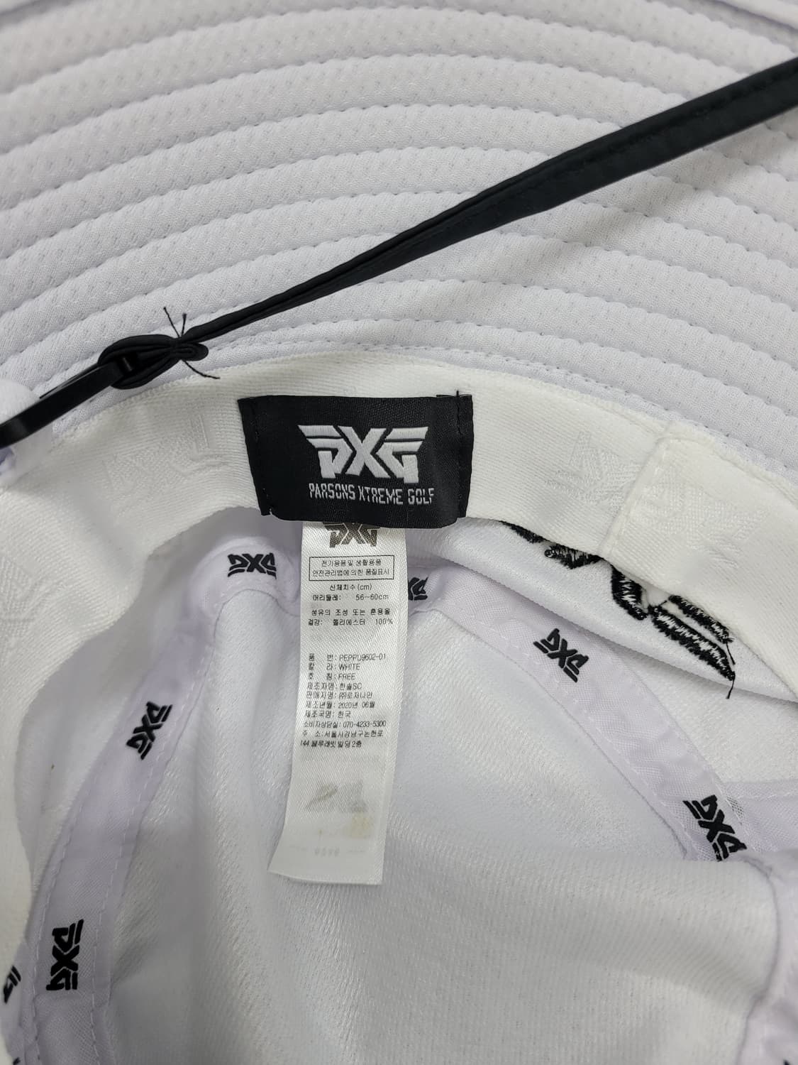 PXG 골프 버킷햇 모자 / 남 FREE (56~60) 화이트 블랙
 상품이미지6