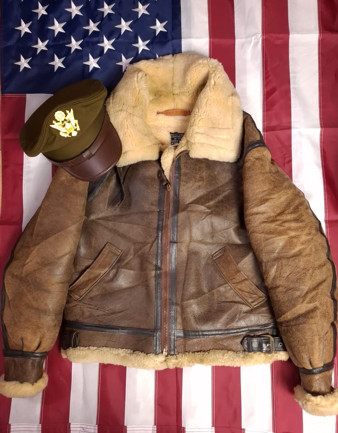 오리지날 미국제조 아비렉스 미공군 B-3 리얼레더 항공 폭격기 무스탕 상품이미지1