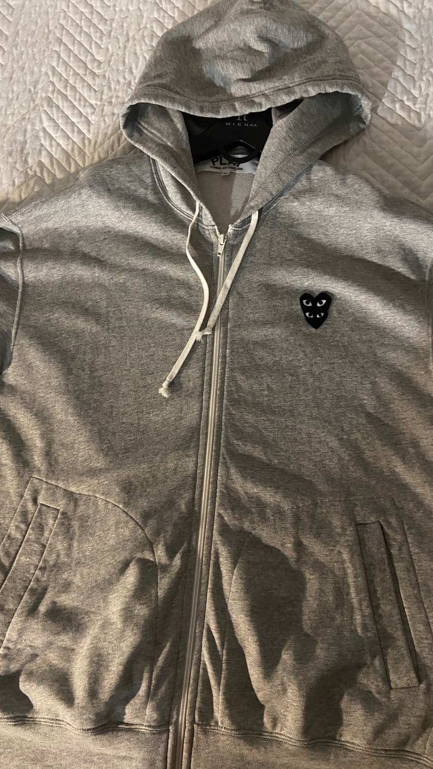 꼼데가르송 후드집업 실착2회 상품이미지1