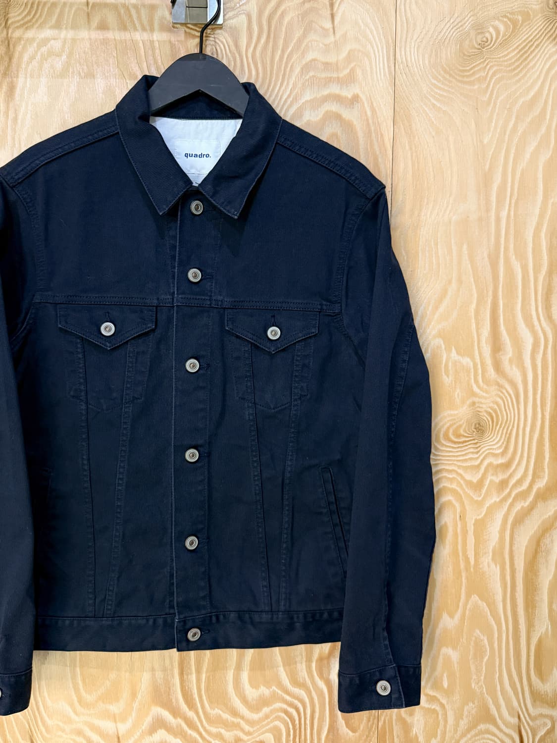 콰드로 네이비 트러커 자켓 상품이미지3