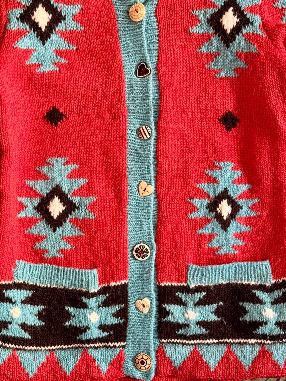빈티지 네이티브아메리칸 나바호 울 가디건 상품이미지3