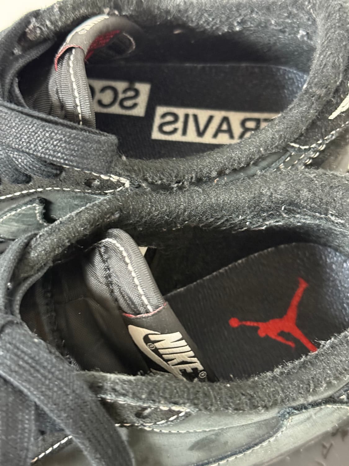 조던 1 x 트래비스 스캇 레트로 로우 OG SP 블랙 팬텀 235 상품이미지4