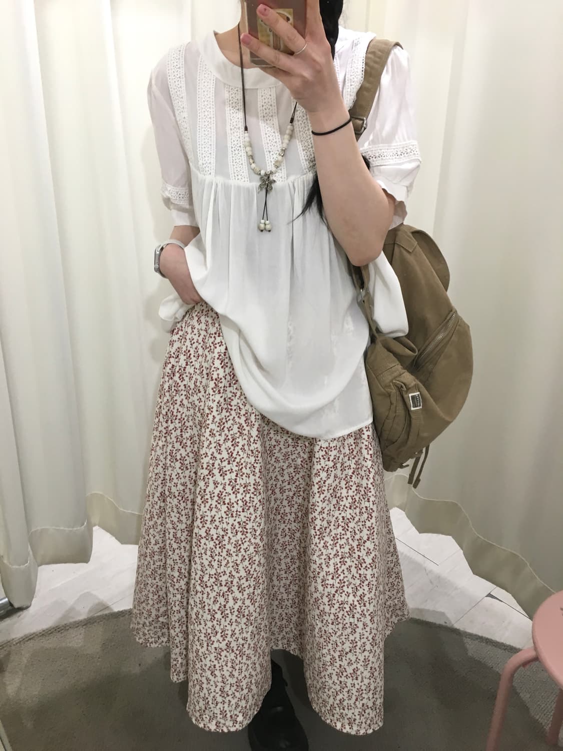 earth music flower skirt 상품이미지2