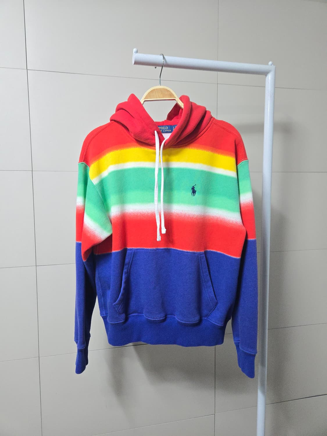 폴로 POLO 여성 레인보우 팝 후드티 안감 기모 55 160/84A 상품이미지1