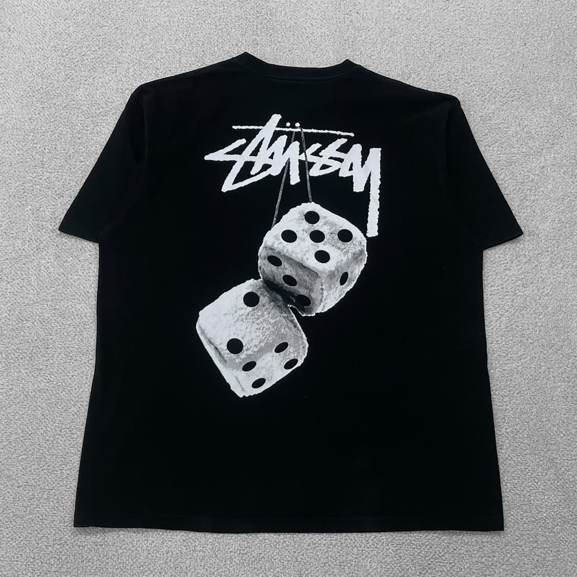 스투시 Stussy 퍼지 다이스 반팔티 블랙 상품이미지1