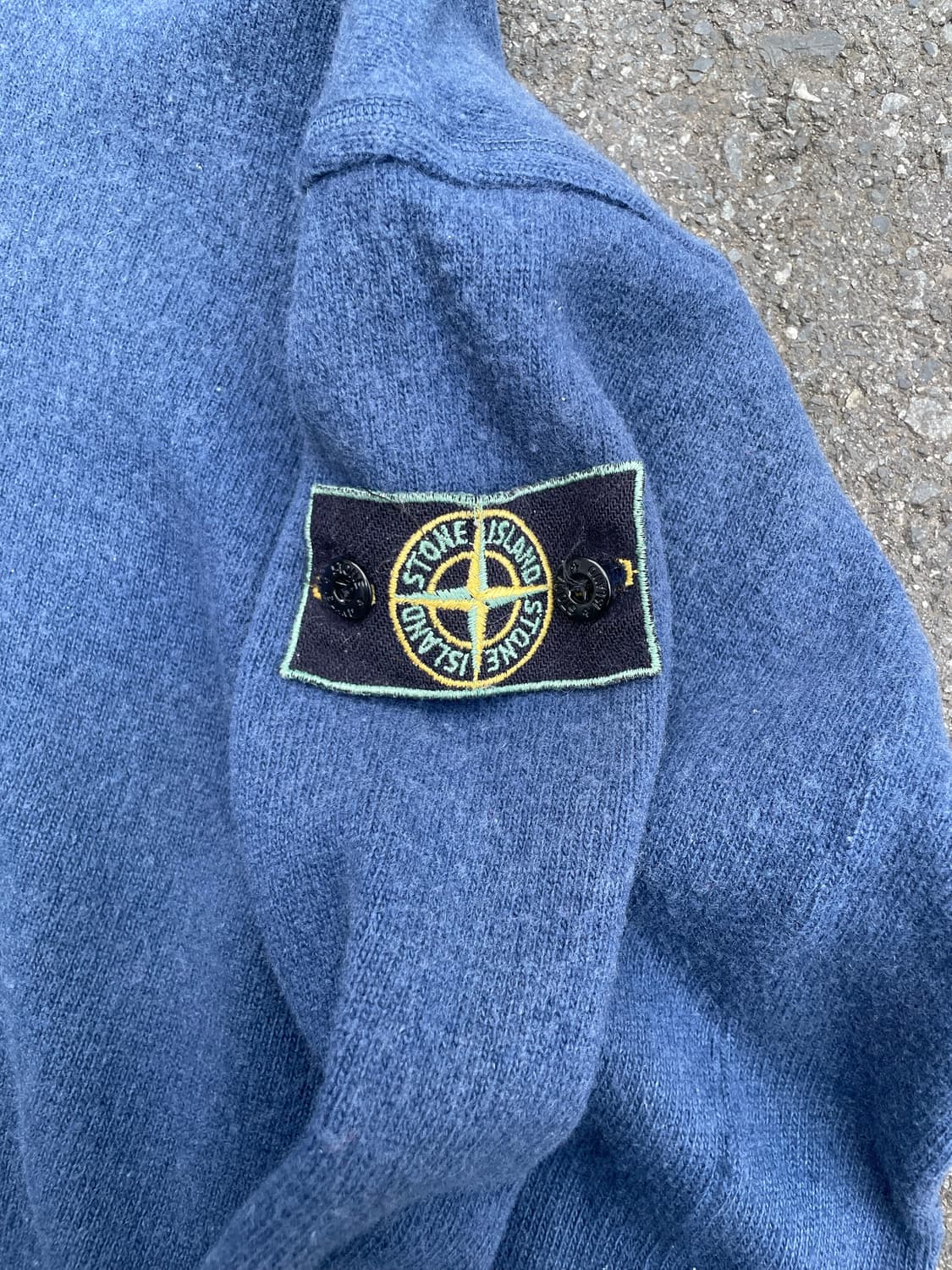 80s 89S/S 스톤아일랜드 지퍼 모크넥 울 스웻셔츠 상품이미지3