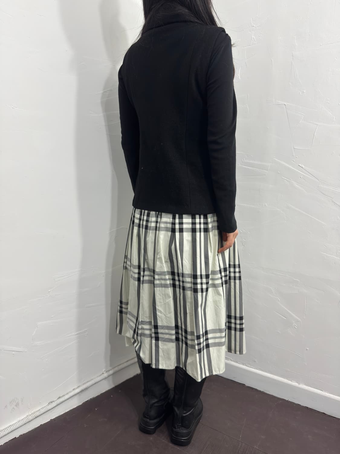 check strap skirt 상품이미지7