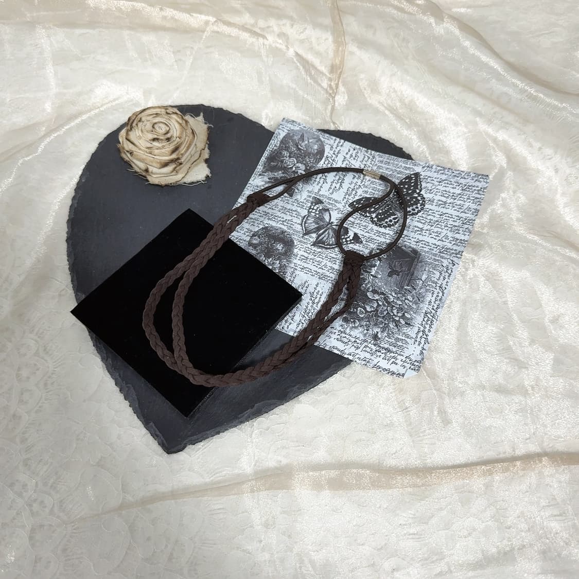 빈티지 밴딩 스웨이드 목걸이 상품이미지2