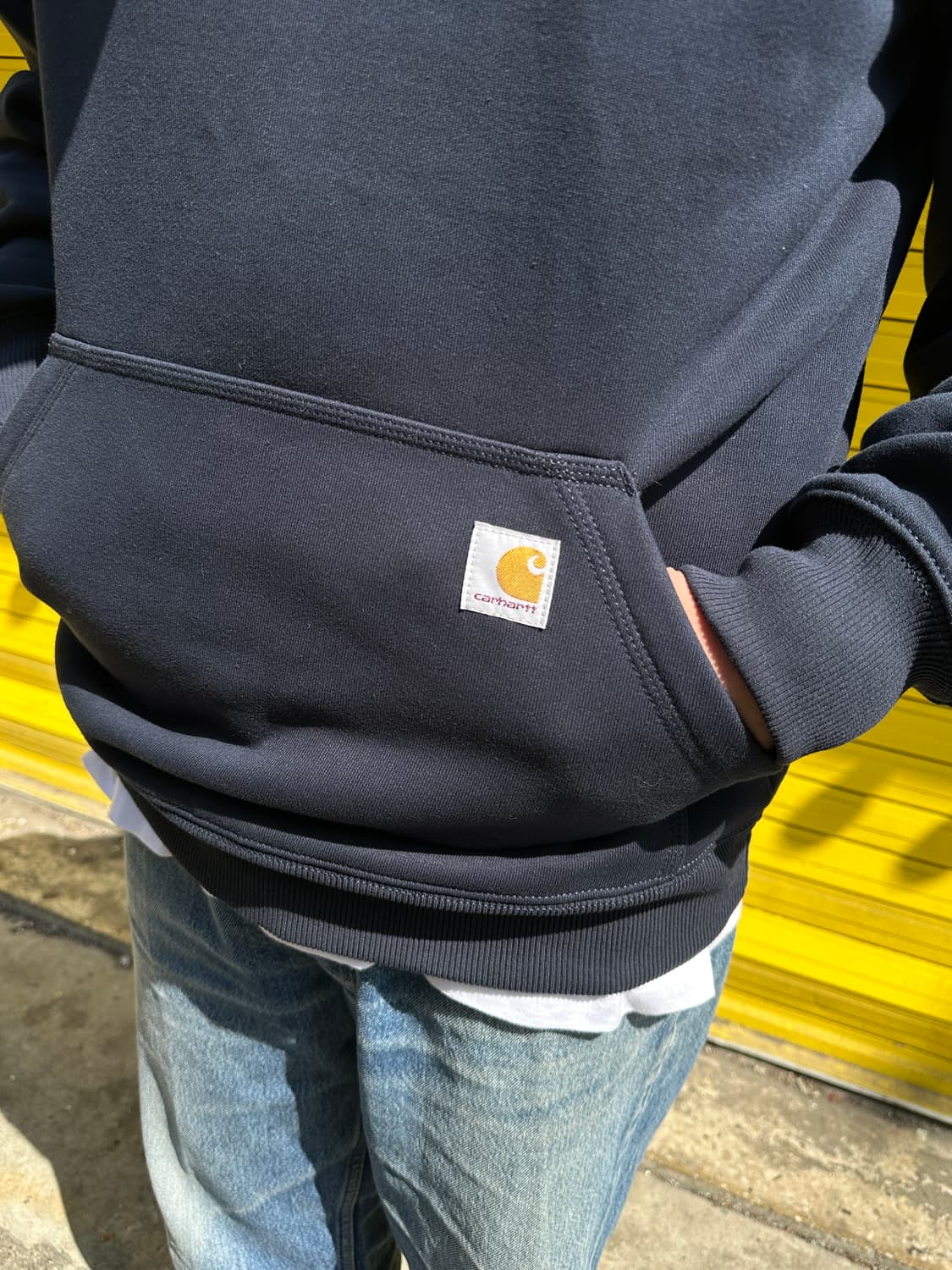 칼하트 레인 디펜더 루즈 핏 써멀 후드 네이비 M 상품이미지4